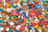 An archival art print of Medley of Colorful Tiny Seashells