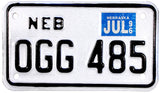 1996 Nebraska Motorcycle License Plate