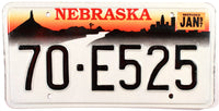 1997 Nebraska License Plate