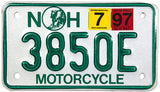 1997 New Hampshire Motorcycle License Plate