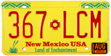 1999 New Mexico License Plate in excellent plus condition