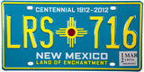 2012 New Mexico License Plate