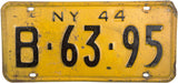 1944 New York License Plate