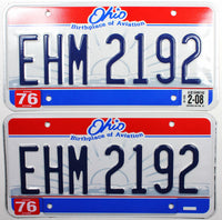 2008 Ohio License Plates