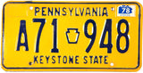 1978 Pennsylvania License Plate