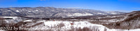 A huge panoramic print of Germany Valley in WV covered in snowfall