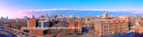A panoramic view of Baltimore MD from the Johns Hopkins parking deck made by stitching 4 photographs together