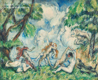 An archival Quality Print of The Battle of Love painted by Paul Cezanne in 1880