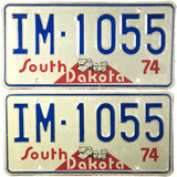1974 South Dakota Implement License Plates