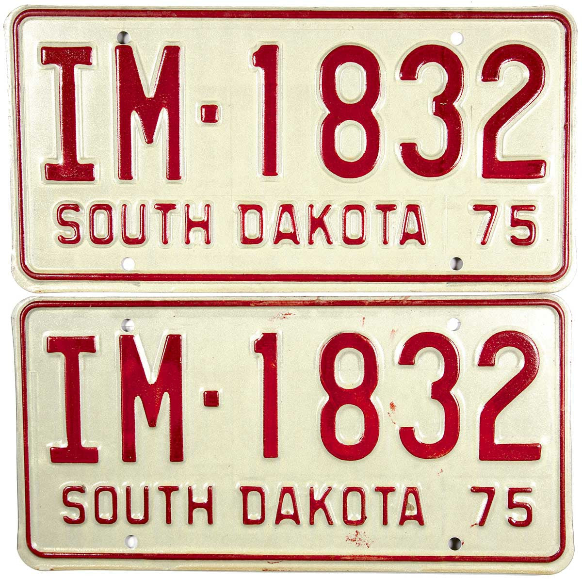 1975 South Dakota Implement License Plates