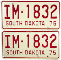 1975 South Dakota Implement License Plates