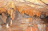 A fine art print of Stalactites over a Floe of White in Luray Caverns
