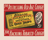 A premium archival print of Stearns Eucalyptus Cough Drops 