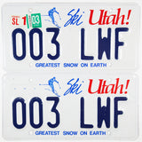 2003 Utah Centennial License Plates