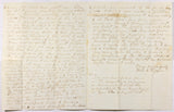 An 1870 Petersburg, VA 3 page letter about 2 brothers being arrested from a lawyer giving them advice about their property page 2 and 3