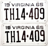 1965 Virginia Truck License Plates