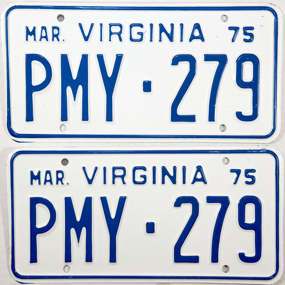 1975 Virginia Truck License Plates