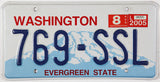 A 2005 scenic Washington car License Plate