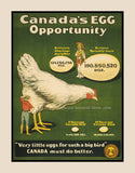 A premium quality print of Canada Egg Industry War Poster
