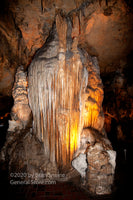 A fine art print of Washington's Column in Luray Caverns Virginia