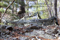 An art print of Wrecked Viking Ship or WV Deer Blind