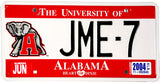 2004 Alabama University License Plate