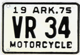 1975 Arkansas Motorcycle License Plate