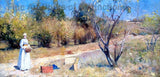 Art Print of Autumn or Eaglemont painting by Arthur Streeton