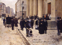 Art Print of The Church of Sainte Phillippe du Roule, Paris painted by French artist Jean Beraud in 1877
