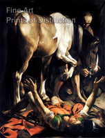 art Print of Conversion on the Way to Damascus by Caravaggio for sale by Brandywine General Store