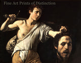 Art Print of David with the Head of Goliath by Caravaggio for sale by Brandywine General Store