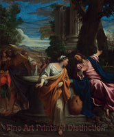 art print of Christ and the Samaritan Woman by Annibale Carracci