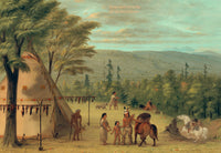 archival art Print of The Cheyenne Brothers Starting on their Fall Hunt painted by George Catlin