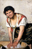 An archival premium Quality art Print of The Laundress by Pasquale Celommi 