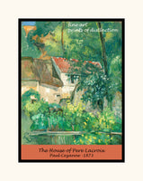 Poster of the House of Pere Lacroix painted by French Impressionist artist Paul Cezanne in 1873