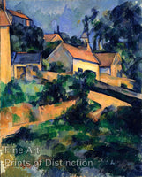 Art Print of Turning Road at Montgeroult by Paul Cezanne