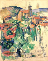 Art Print of A View of Gardanne by Paul Cezanne