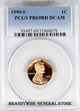 1990-S Lincoln Cent PCGS Proof 69 Red Deep Cameo