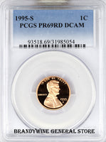 1995-S Lincoln Cent PCGS Proof 69 Red Deep Cameo