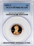 1995-S Lincoln Cent PCGS Proof 70 Red Deep Cameo