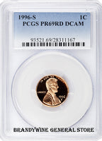 1996-S Lincoln Cent PCGS Proof 69 Red Deep Cameo