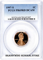 1997-S Lincoln Cent PCGS Proof 69 Red Deep Cameo