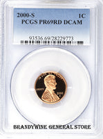 2000-S Lincoln Cent PCGS Proof 69 Red Deep Cameo