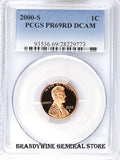 2000-S Lincoln Cent PCGS Proof 69 Red Deep Cameo