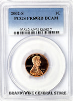 2002-S Lincoln Cent PCGS Proof 69 Red Deep Cameo