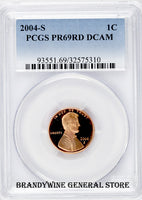 2004-S Lincoln Cent PCGS Proof 69 Red Deep Cameo