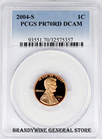 2004-S Lincoln Cent PCGS Proof 70 Red Deep Cameo