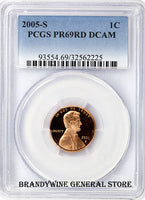 2005-S Lincoln Cent PCGS Proof 69 Red Deep Cameo