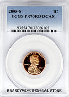 2005-S Lincoln Cent PCGS Proof 70 Red Deep Cameo