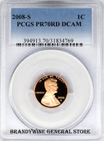 2008-S Lincoln Cent PCGS Proof 70 Red Deep Cameo
